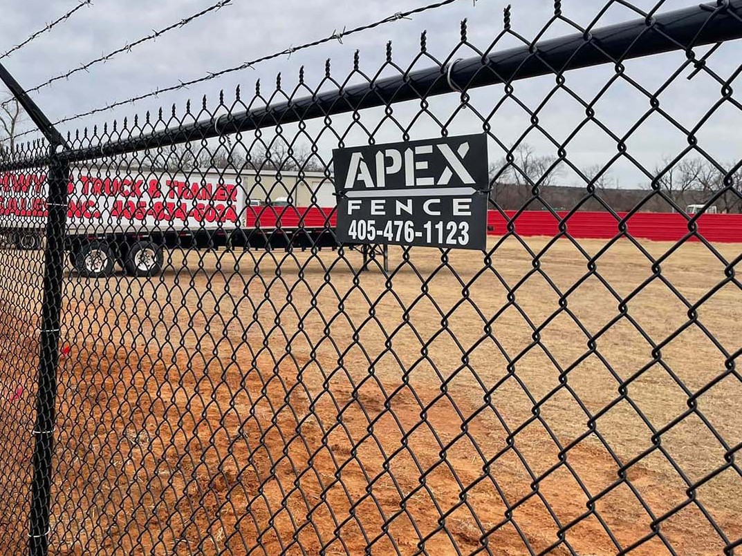 Photo of a commercial chain link fence in Oklahoma City, OK