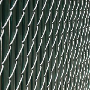 Photo of chain link fence with privacy inserts in Oklahoma City, OK