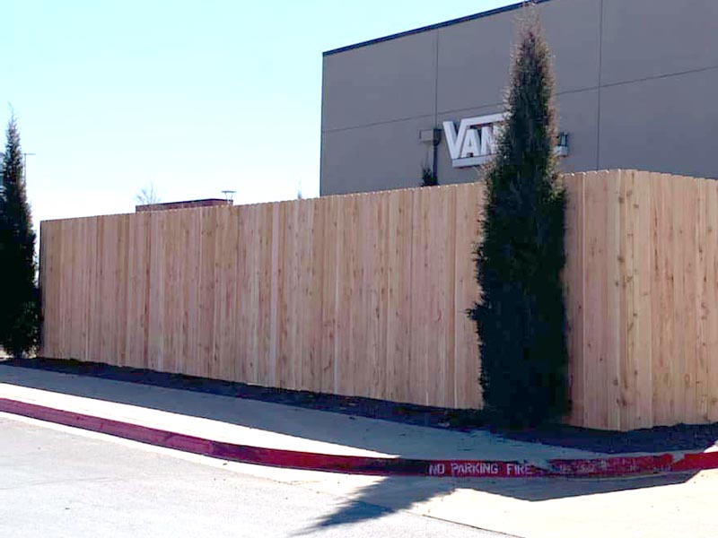 Oklahoma City commercial wood fence